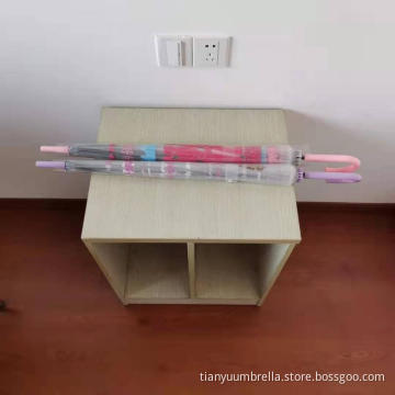 Long Handle Umbrella In Transparent POE Fabrics
